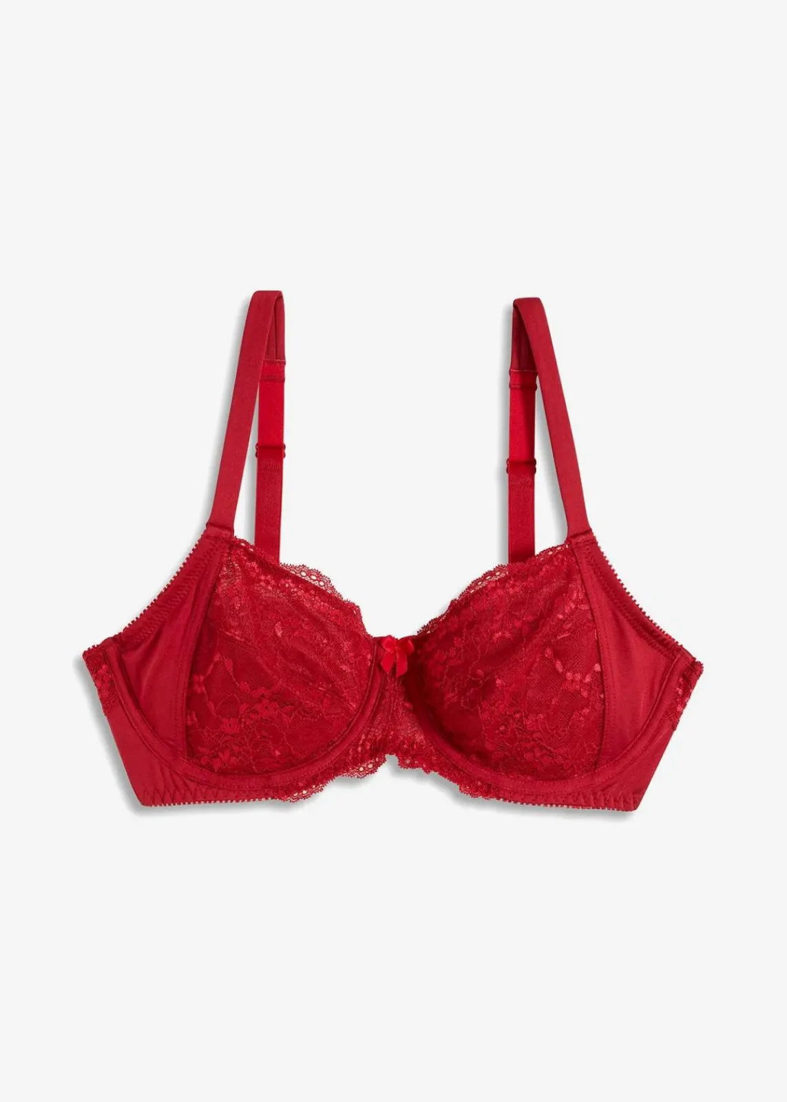 bonprix Große Cups D-H|Bhs^Minimizer-BH mit Glanzeffekt dunkelrot