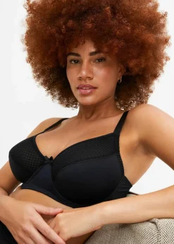 bonprix Große Cups D-H|Bhs^Minimizer-BH mit Mesh schwarz