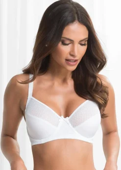 bonprix Große Cups D-H|Bhs^Minimizer-BH mit Mesh weiß