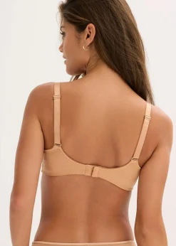 bonprix Wäsche·Dessous|Wäsche·Große Cups D-H^Minimizer-BH mit schimmerndem Material goldbeige