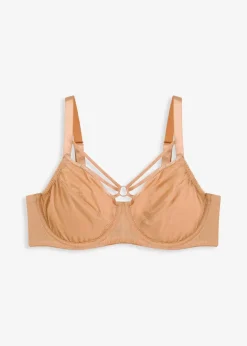 bonprix Wäsche·Dessous|Wäsche·Große Cups D-H^Minimizer-BH mit schimmerndem Material goldbeige