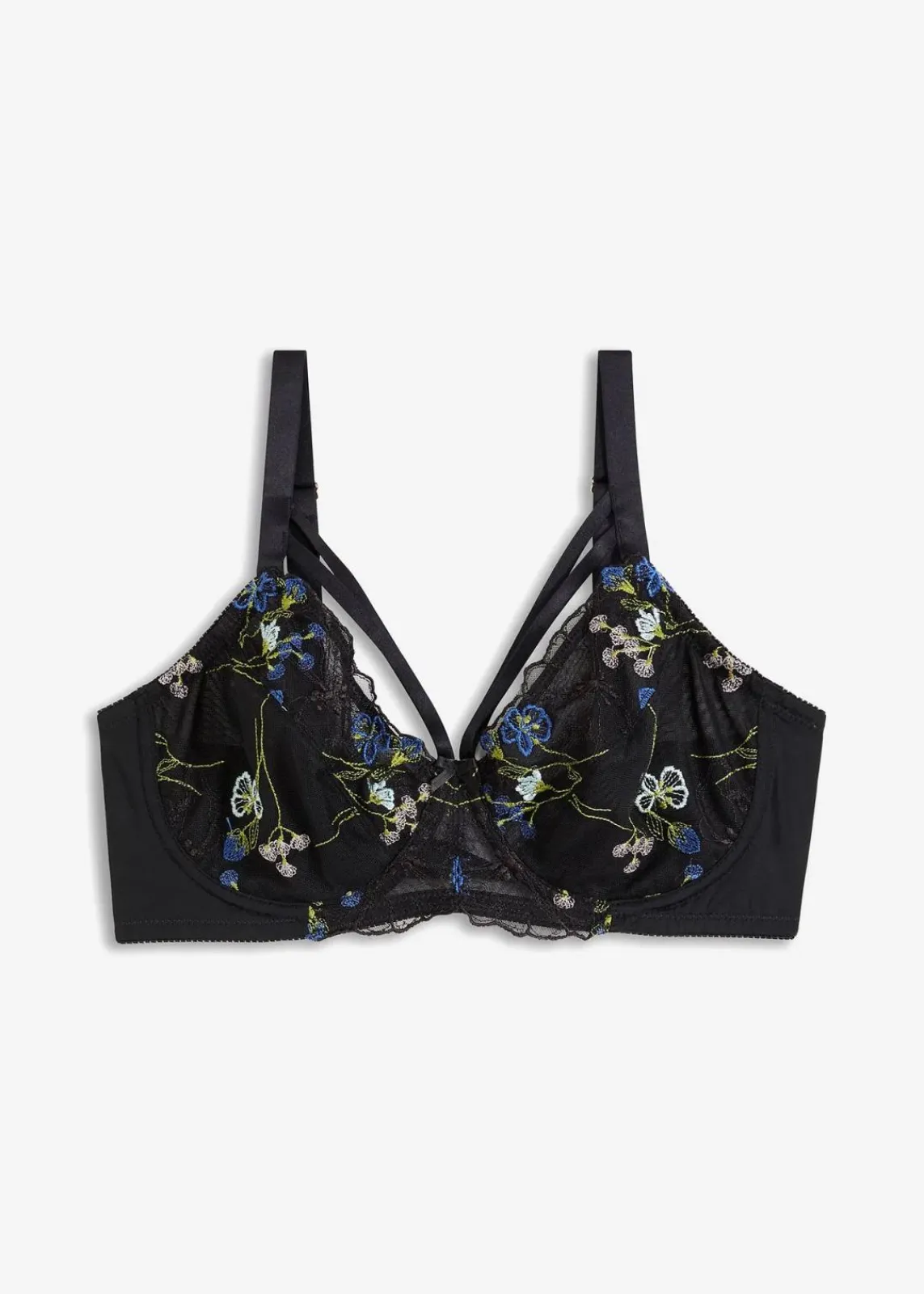 bonprix Wäsche·Dessous|Wäsche·Große Cups D-H^Minimizer-BH mit Stickerei schwarz bestickt