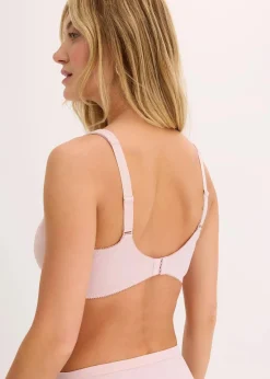 bonprix Wäsche·Große Cups D-H|Wäsche·Bhs^Minimizer-BH mit zarter Stickerei mattrosa/beere
