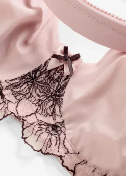 bonprix Wäsche·Große Cups D-H|Wäsche·Bhs^Minimizer-BH mit zarter Stickerei mattrosa/beere