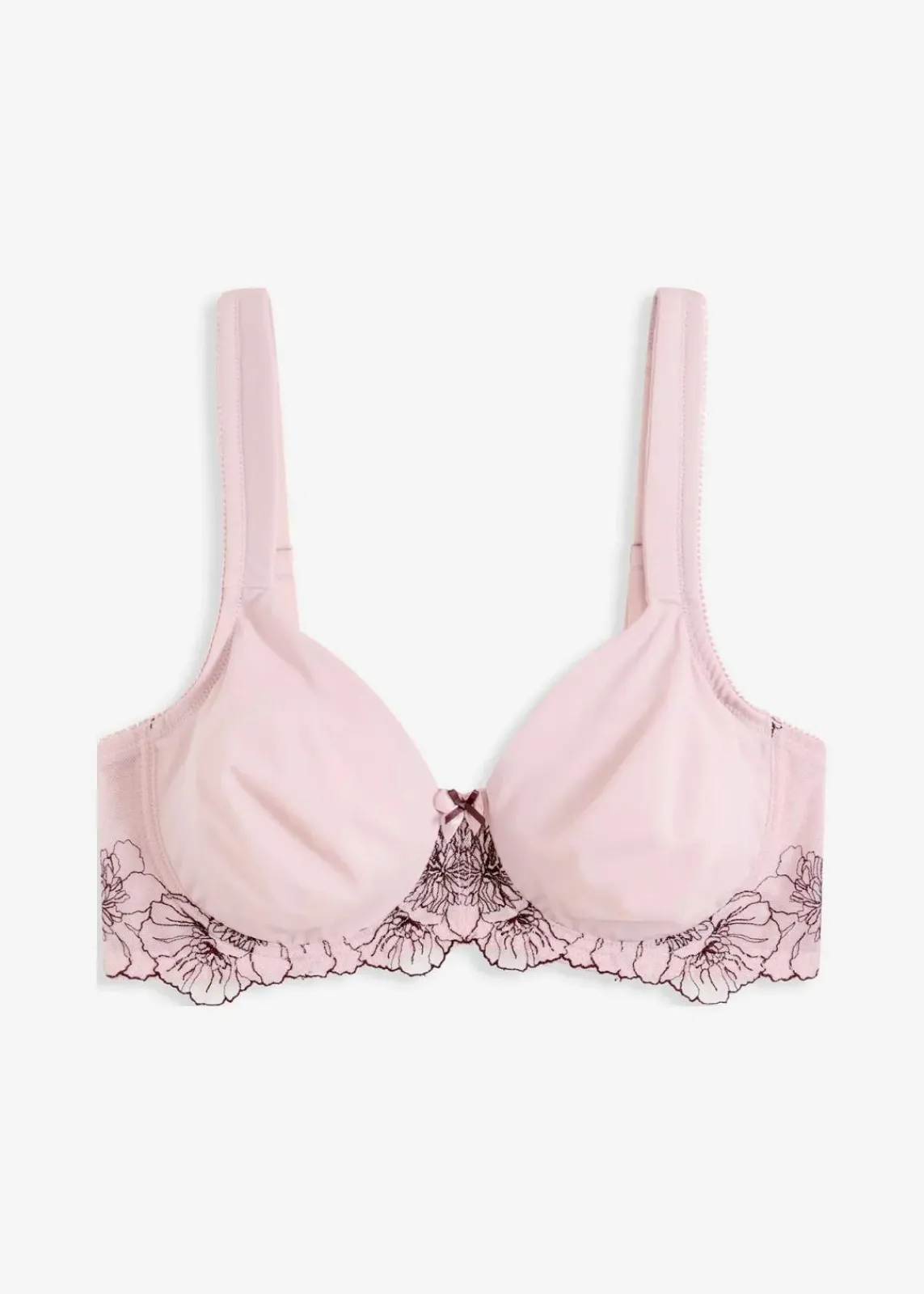 bonprix Große Cups D-H|Bhs^Minimizer-BH mit zarter Stickerei mattrosa/beere