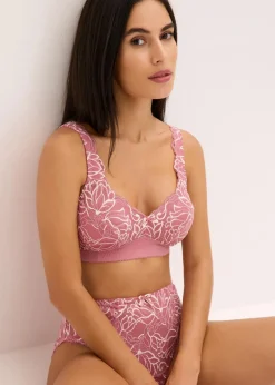 bonprix Nachhaltigere Materialien|Bhs^Minimizer-BH ohne Bügel mit gepolsterten Trägern beerensorbet/wollweiß
