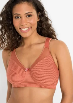 bonprix Große Cups D-H|Bhs^Minimizer-BH ohne Bügel mit gepolsterten Trägern zimt