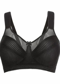 bonprix Große Cups D-H|Bhs^Minimizer-BH ohne Bügel mit gepolsterten Trägern schwarz