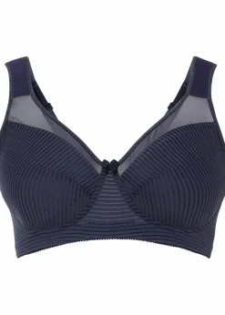 bonprix Große Cups D-H|Bhs^Minimizer-BH ohne Bügel mit gepolsterten Trägern dunkelblau