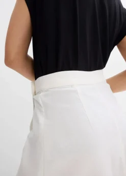 bonprix Bekleidung·Sportbekleidung|Röcke^Minirock aus Twill wollweiß