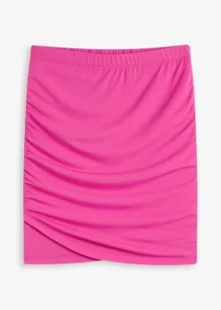 bonprix Bekleidung·Sportbekleidung|Röcke^Minirock mit Raffungen fuchsia