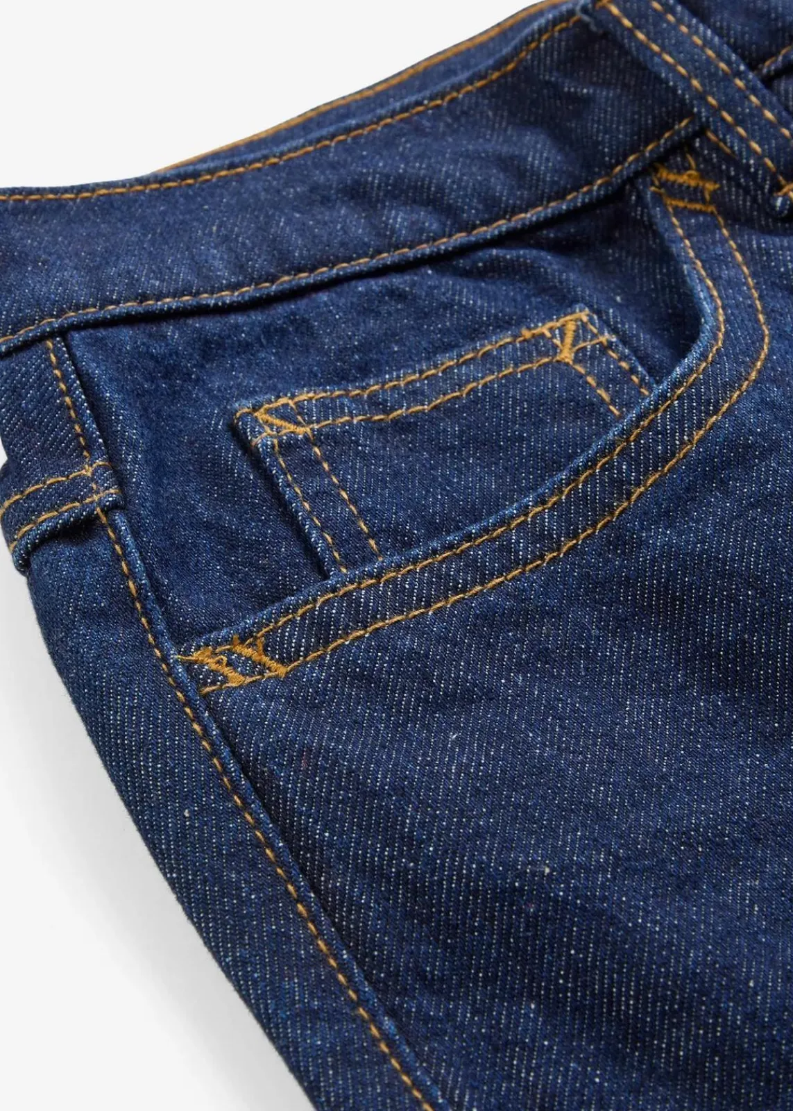 bonprix Bekleidung·Shirts & Tops|Jeans^Mom Jeans High Waist, cropped tiefblau denim ungewaschen