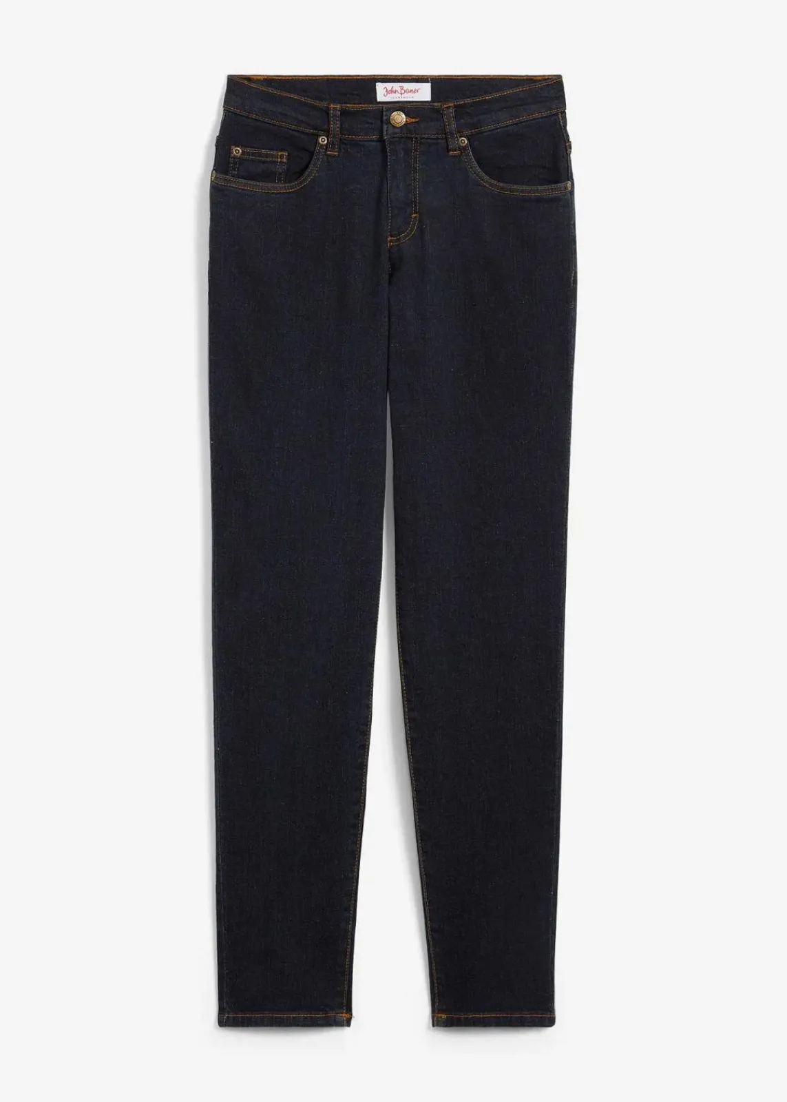 bonprix Jeans|Bekleidung·Shirts & Tops^Mom Jeans Mid Waist, long dunkelblau