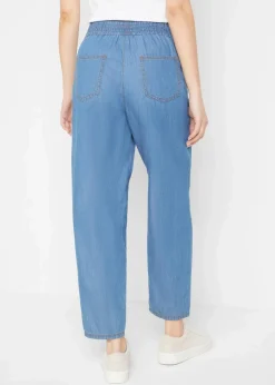 bonprix Bekleidung·Shirts & Tops|Jeans^Mom-Jeans High Waist, Bio-Baumwolle hellblau denim