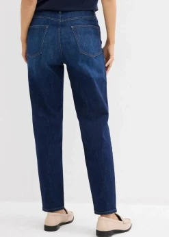 bonprix Jeans|Bekleidung·Shirts & Tops^Mom-Jeans High Waist, cropped dunkelblau denim