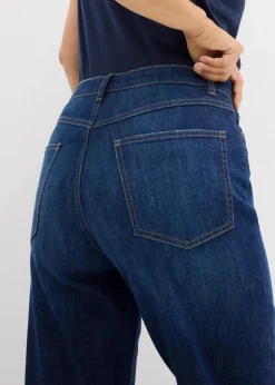 bonprix Jeans|Bekleidung·Shirts & Tops^Mom-Jeans High Waist, cropped dunkelblau denim
