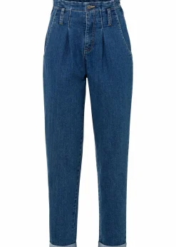 bonprix Jeans|Bekleidung·Shirts & Tops^Mom-Jeans, High Waist, Stretch blau denim
