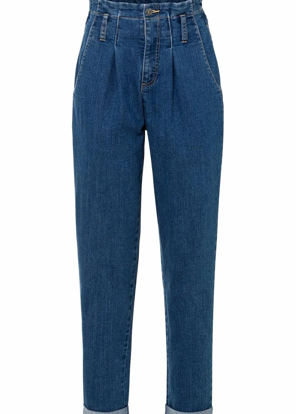 bonprix Jeans|Bekleidung·Shirts & Tops^Mom-Jeans, High Waist, Stretch blau denim