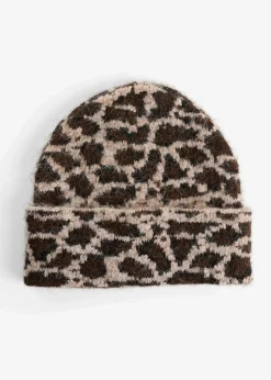 bonprix Mützen, Caps & Hüte^Mütze beige/braun leo