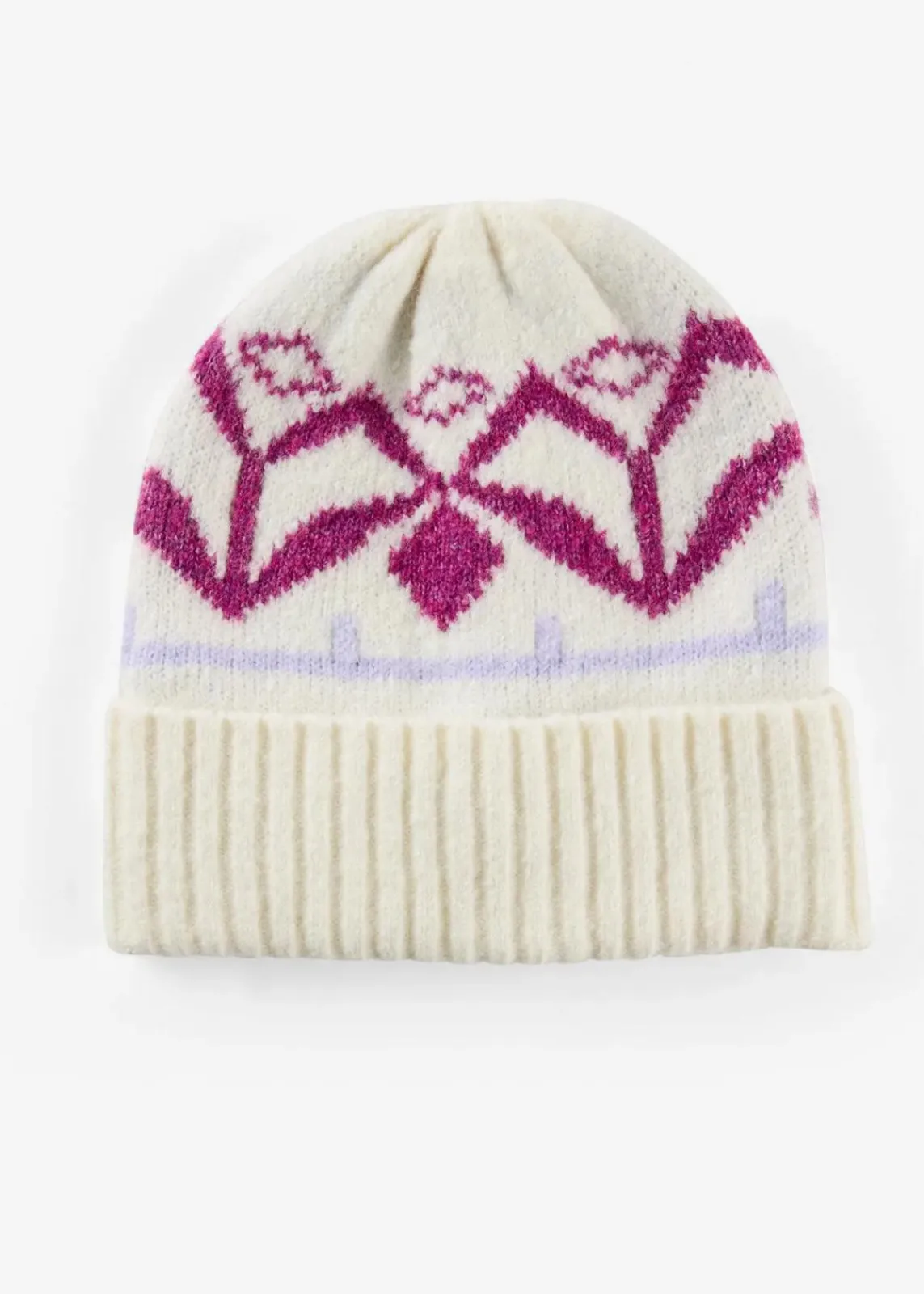bonprix Mützen, Caps & Hüte^Mütze perlweiß/dunkelfuchsia