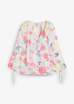 bonprix Bekleidung·Jacken & Mäntel|Blusen & Tuniken^Musselin-Bluse aus reiner Baumwolle bunt geblümt