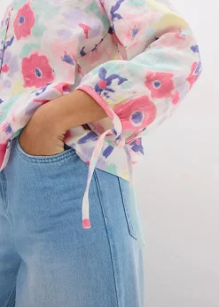 bonprix Bekleidung·Jacken & Mäntel|Blusen & Tuniken^Musselin-Bluse aus reiner Baumwolle bunt geblümt