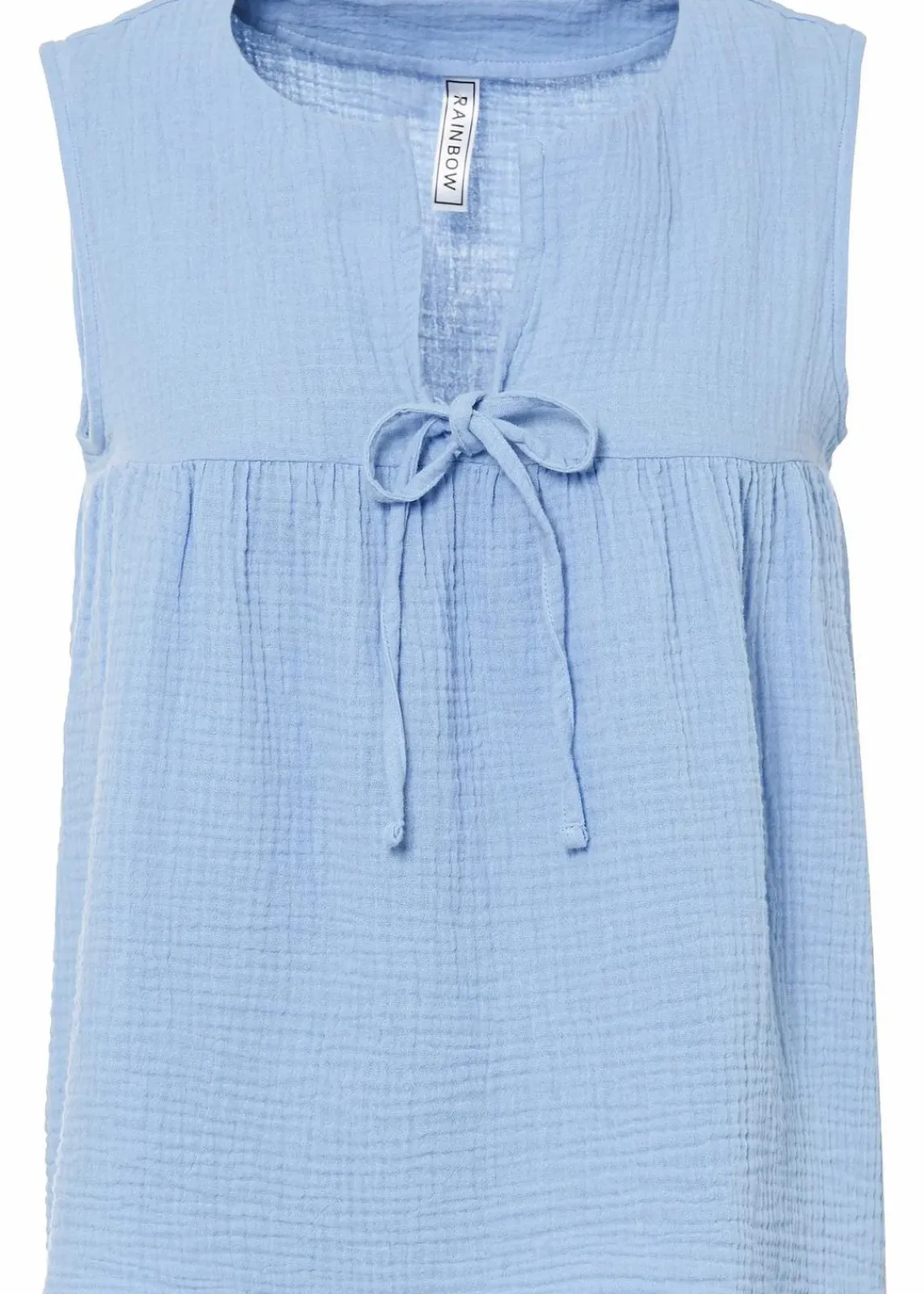 bonprix Bekleidung·Jacken & Mäntel|Blusen & Tuniken^Musselin-Blusentop perlblau
