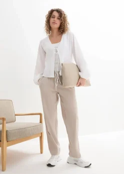 bonprix Bekleidung·Hosen|Jacken & Mäntel^Musselin-Bolero weiß