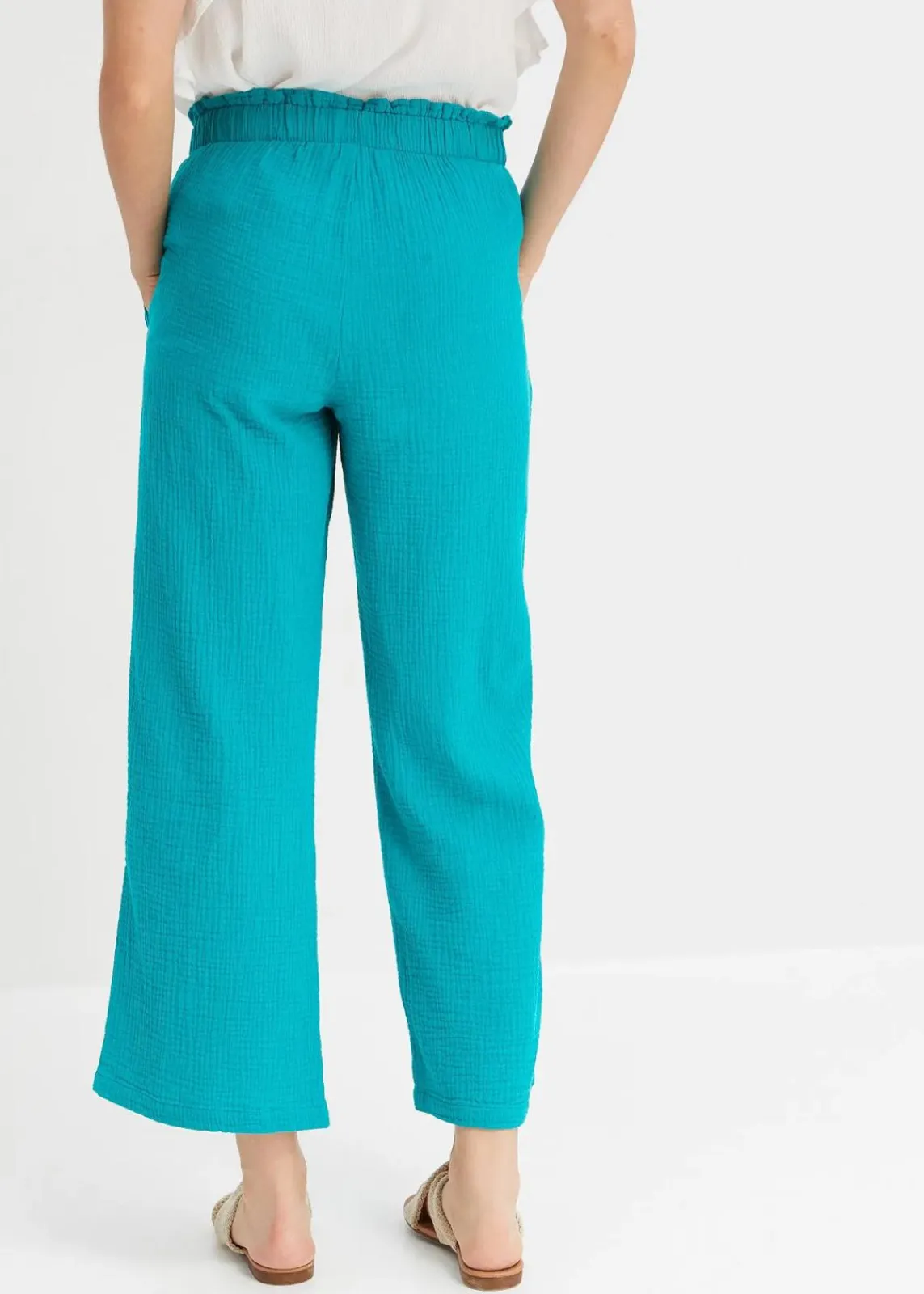 bonprix Hosen|Bekleidung·Kleider^Musselin-Culotte aus Baumwolle smaragd