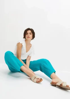 bonprix Hosen|Bekleidung·Kleider^Musselin-Culotte aus Baumwolle smaragd