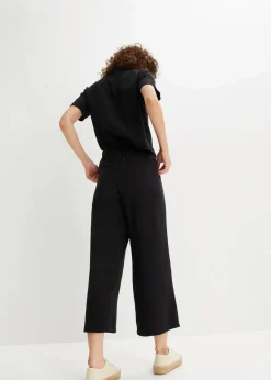 bonprix Bekleidung·Kleider|Hosen^Musselin-Culotte aus Baumwolle schwarz