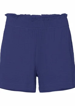 bonprix Bekleidung·Outdoorbekleidung|Bekleidung·Kleider^Musselin-Shorts aus reiner Baumwolle blauviolett