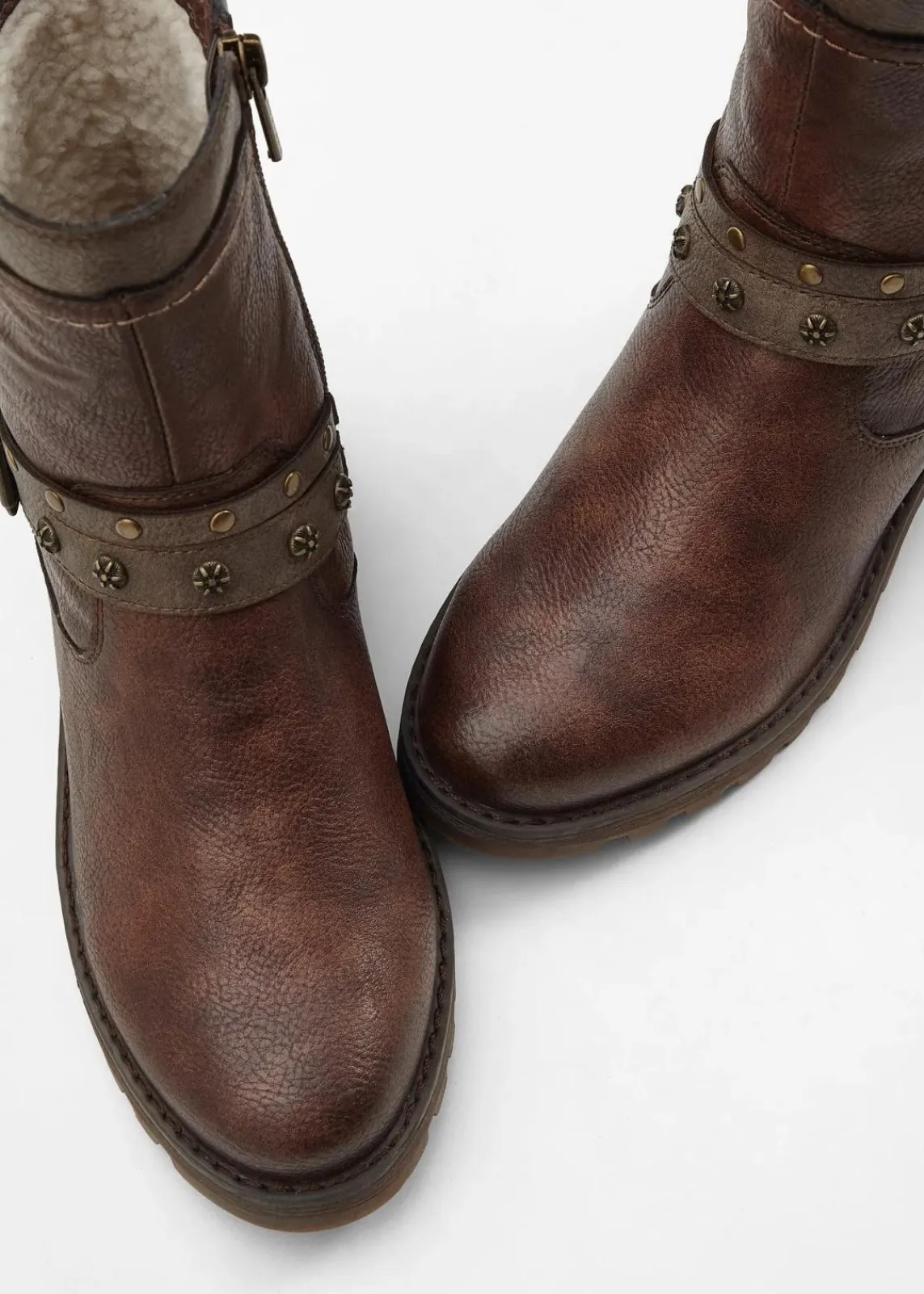 Mustang High Heels|Boots^Biker-Boots braun