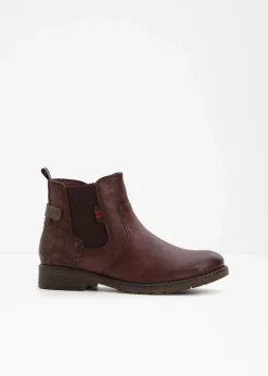 Mustang High Heels|Gefütterte Winterschuhe^Chelsea-Boots bordeaux