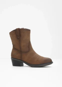 Mustang High Heels|Stiefeletten^Cowboy Stiefelette braun