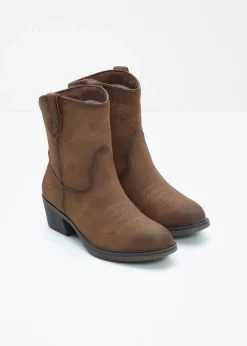 Mustang High Heels|Stiefeletten^Cowboy Stiefelette braun