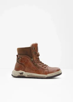 Mustang High Heels|Gefütterte Winterschuhe^High-Top-Sneaker cognac