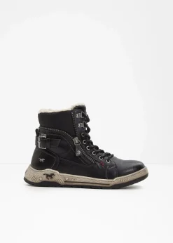 Mustang Sneaker|Gefütterte Winterschuhe^High-Top-Sneaker schwarz