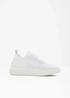 Mustang High Heels|Sneaker^Plateau Sneaker weiß