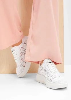 Mustang High Heels|Sneaker^Plateau Sneaker weiß