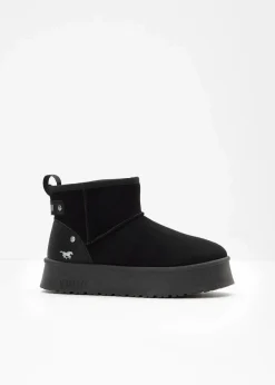 Mustang High Heels|Boots^Plateau-Boots schwarz