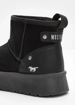 Mustang High Heels|Boots^Plateau-Boots schwarz