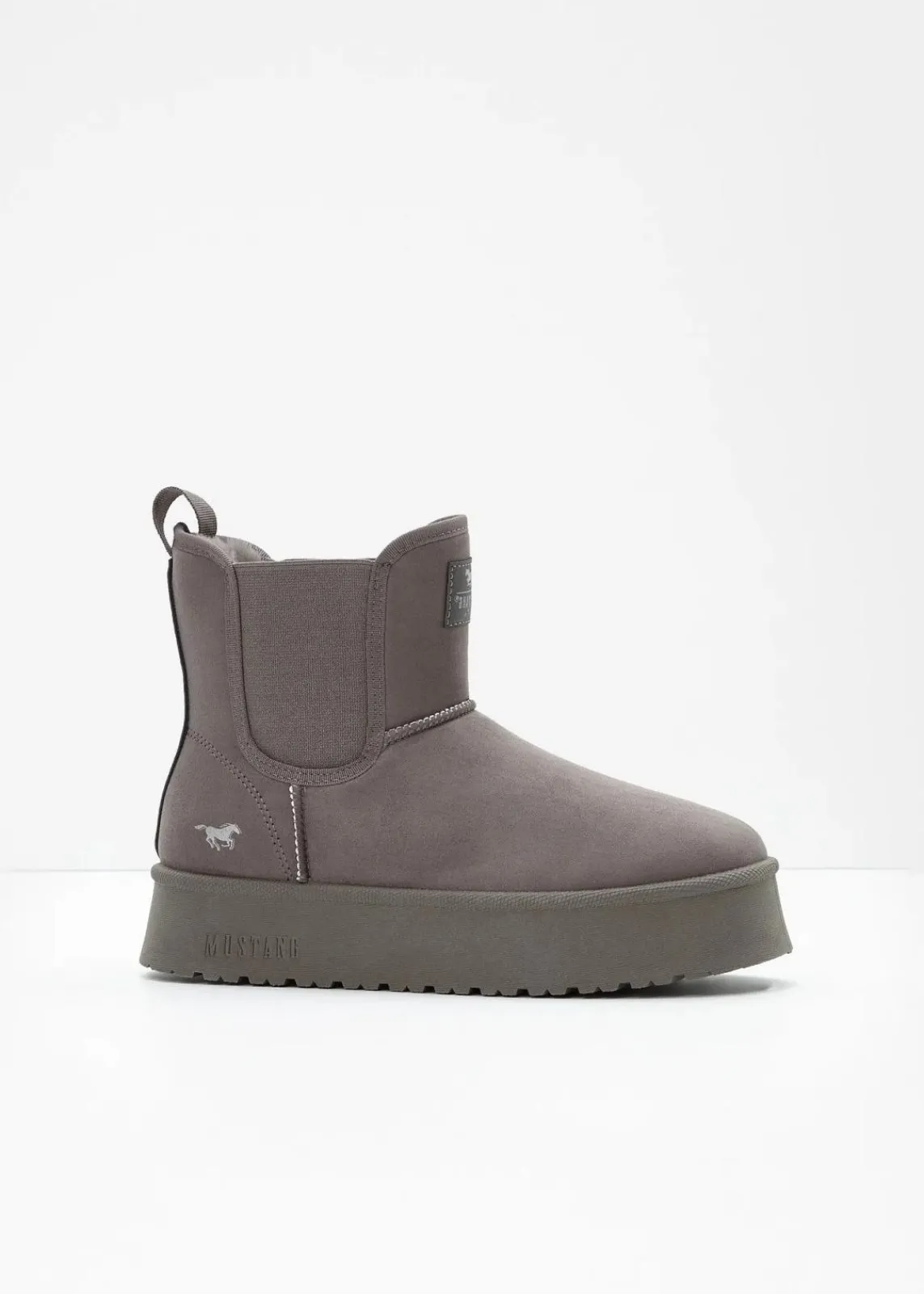 Mustang High Heels|Boots^Plateau-Boots taupe