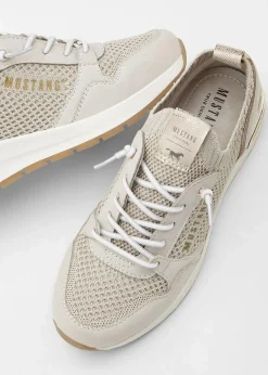 Mustang High Heels|Sneaker^Sneaker aus Soft-Material beige