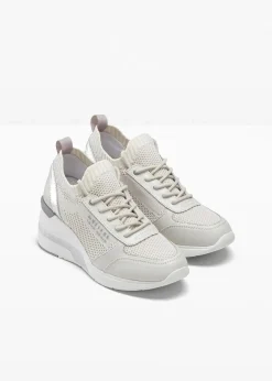 Mustang High Heels|Sneaker^Sneaker mit Keilabsatz graubeige