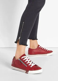 Mustang Sneaker|High Heels^Sneaker mit Reißverschluss rot