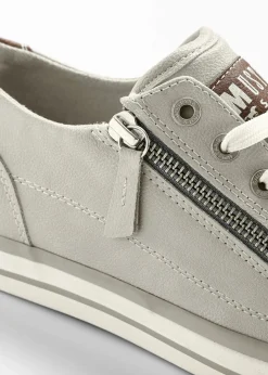 Mustang High Heels|Sneaker^Sneaker mit Reißverschluss hellgrau