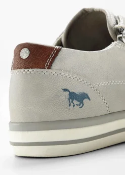 Mustang High Heels|Sneaker^Sneaker mit Reißverschluss hellgrau