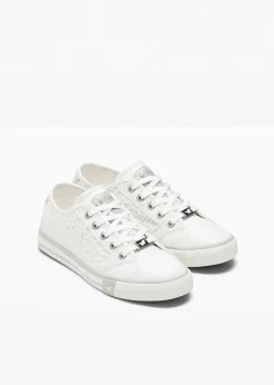 Mustang High Heels|Sneaker^Sneaker mit Spitze weiss