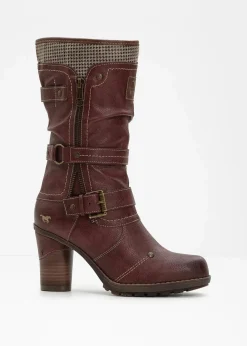 Mustang Stiefel|Gefütterte Winterschuhe^Stiefel bordeaux